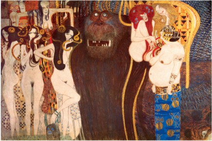 The Hostile Force, c.1902 - Gustav Klimt Paintings